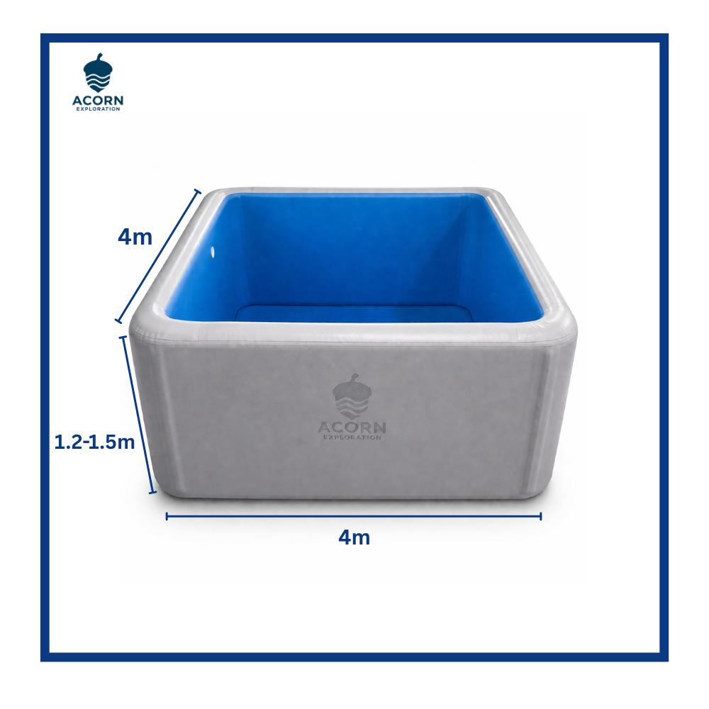 Square Drop-Stitch Pool – 4 x 4 meters