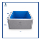 Square Drop-Stitch Pool – 2 x 2 meters