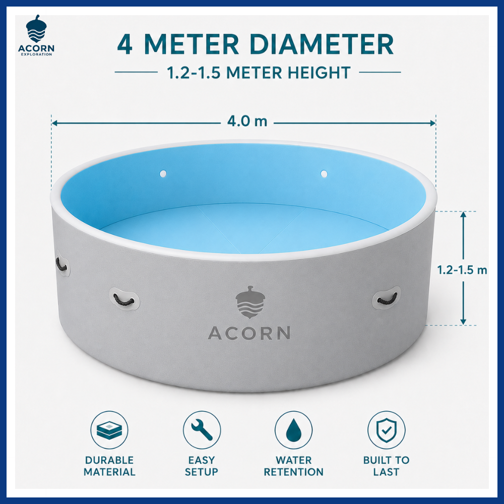 Round Drop-Stitch Pool – 4 Meter Diameter