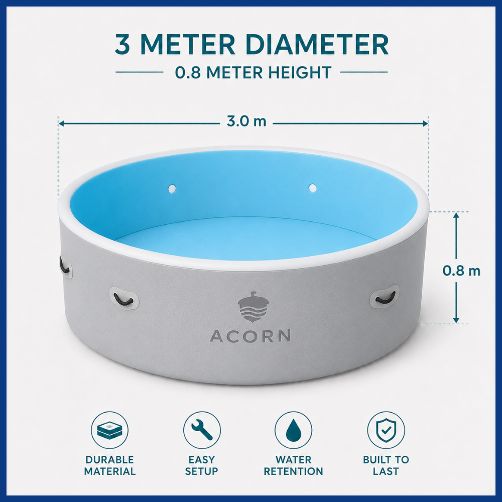 Round Drop-Stitch Pool – 3 Meter Diameter