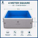 Square Drop-Stitch Pool – 4 x 4 meters